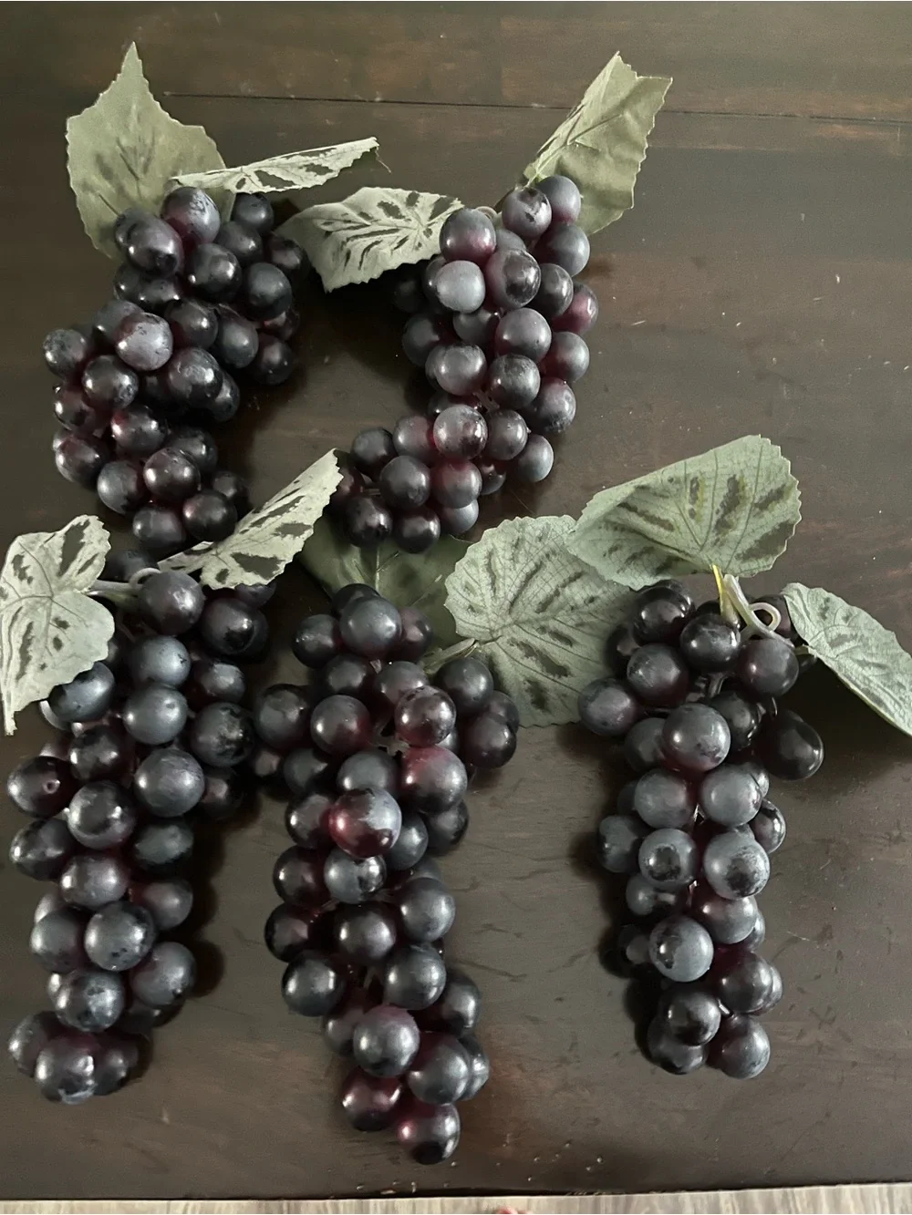 Dark Purple Grape Cluster